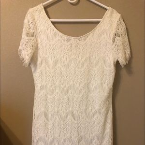 A white formal dress
